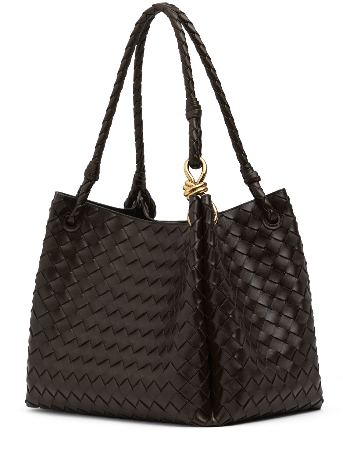 Shop Bottega Veneta Large Parachute Leather Bag In Fondant