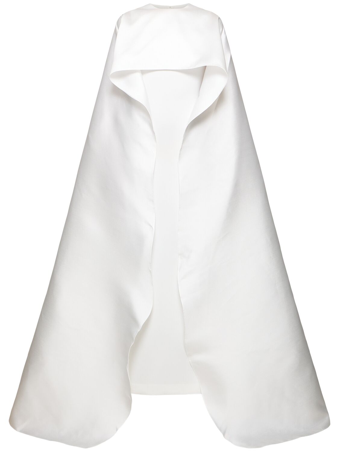 Solace London Leni Woven Crepe Maxi Dress In White