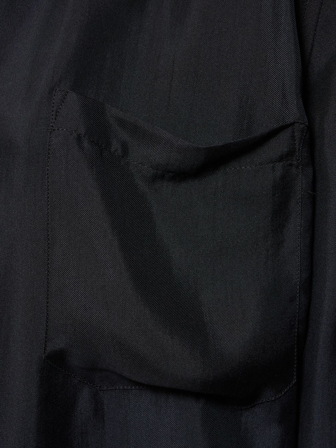 Shop Ann Demeulemeester Jula Silk Twill Shirt In Washed Black