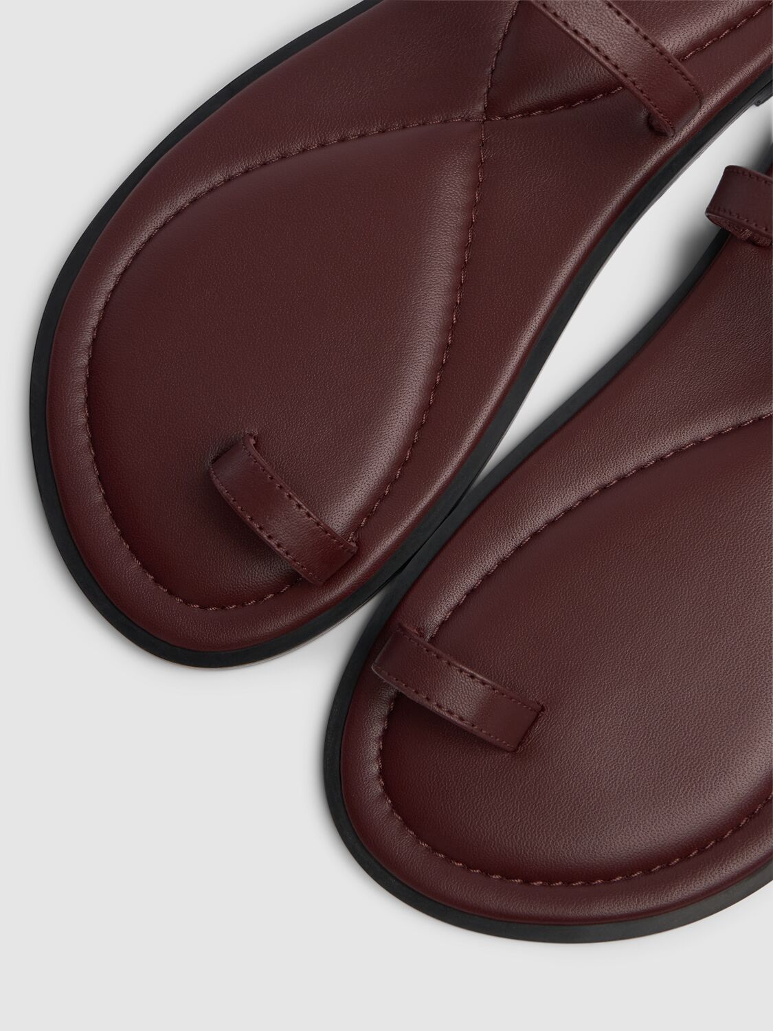 Shop A.emery 10mm Turi Leather Sandals In Merlot