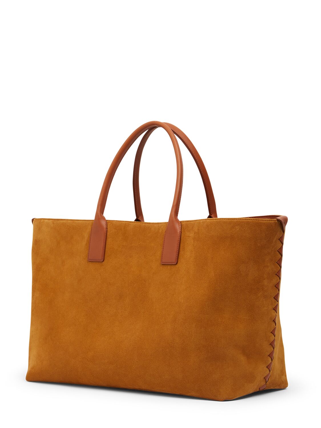 Shop Bottega Veneta Large Cabat Leather Tote Bag In Camel