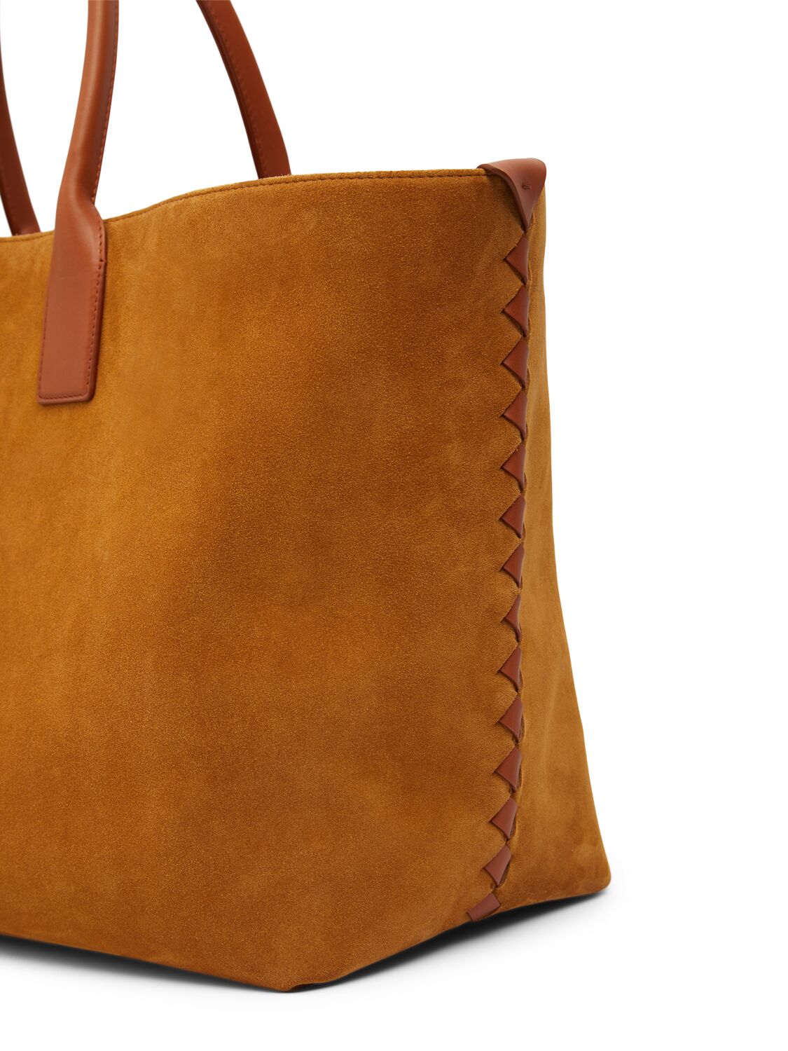 Shop Bottega Veneta Large Cabat Leather Tote Bag In Camel