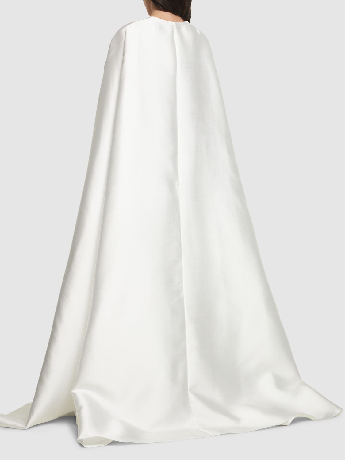 Shop Solace London Leni Woven Crepe Maxi Dress In White