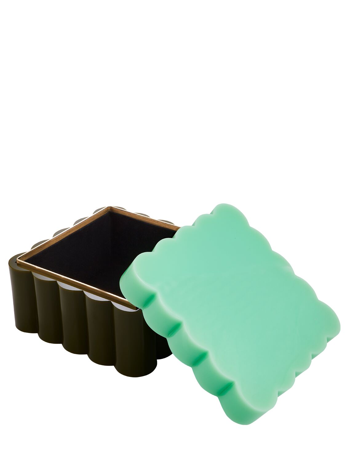 JONATHAN ADLER MEDIUM FLEUR ACRYLIC BOX 