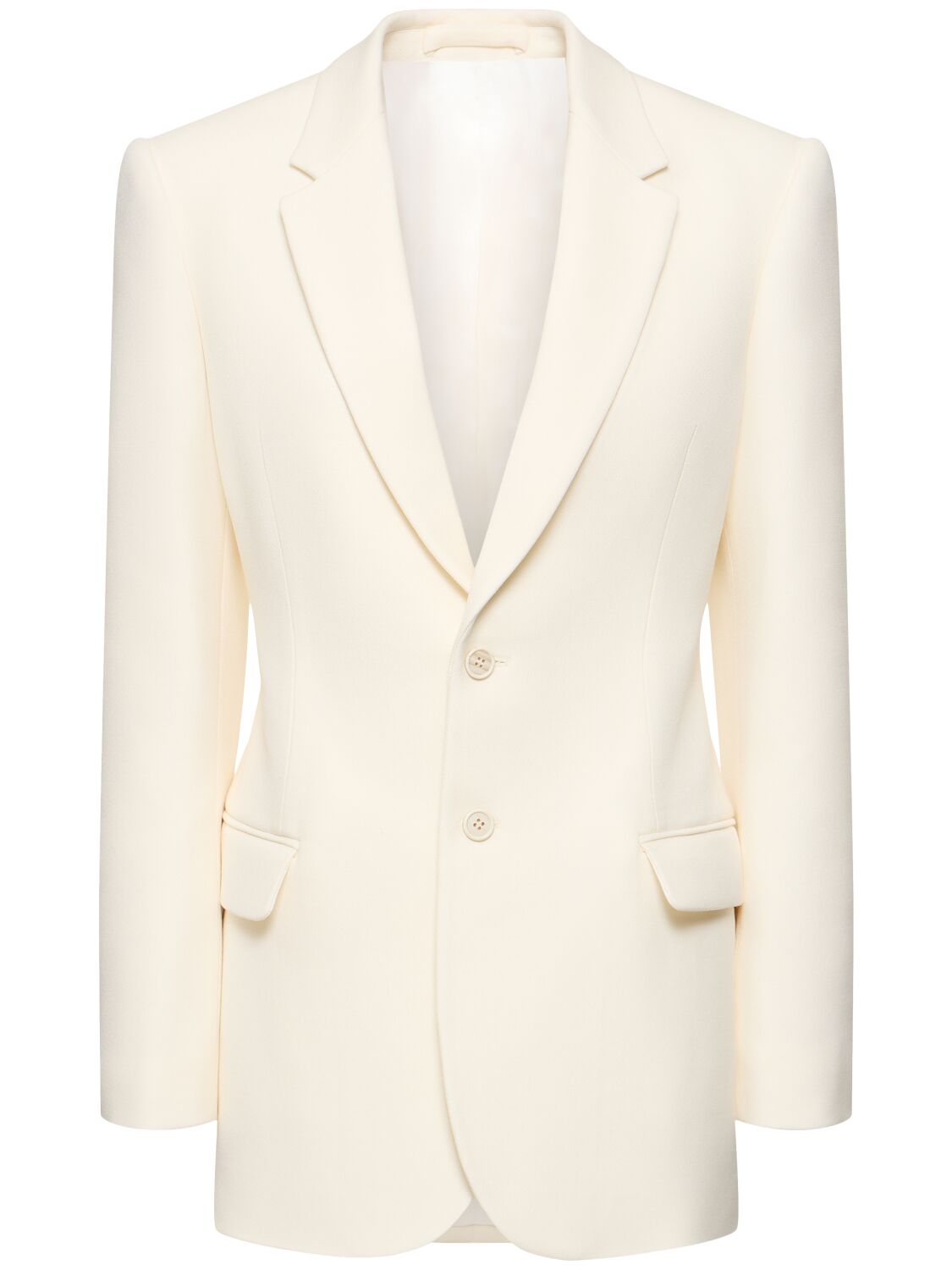 Wardrobe.nyc Contour Wool Blazer In Off White