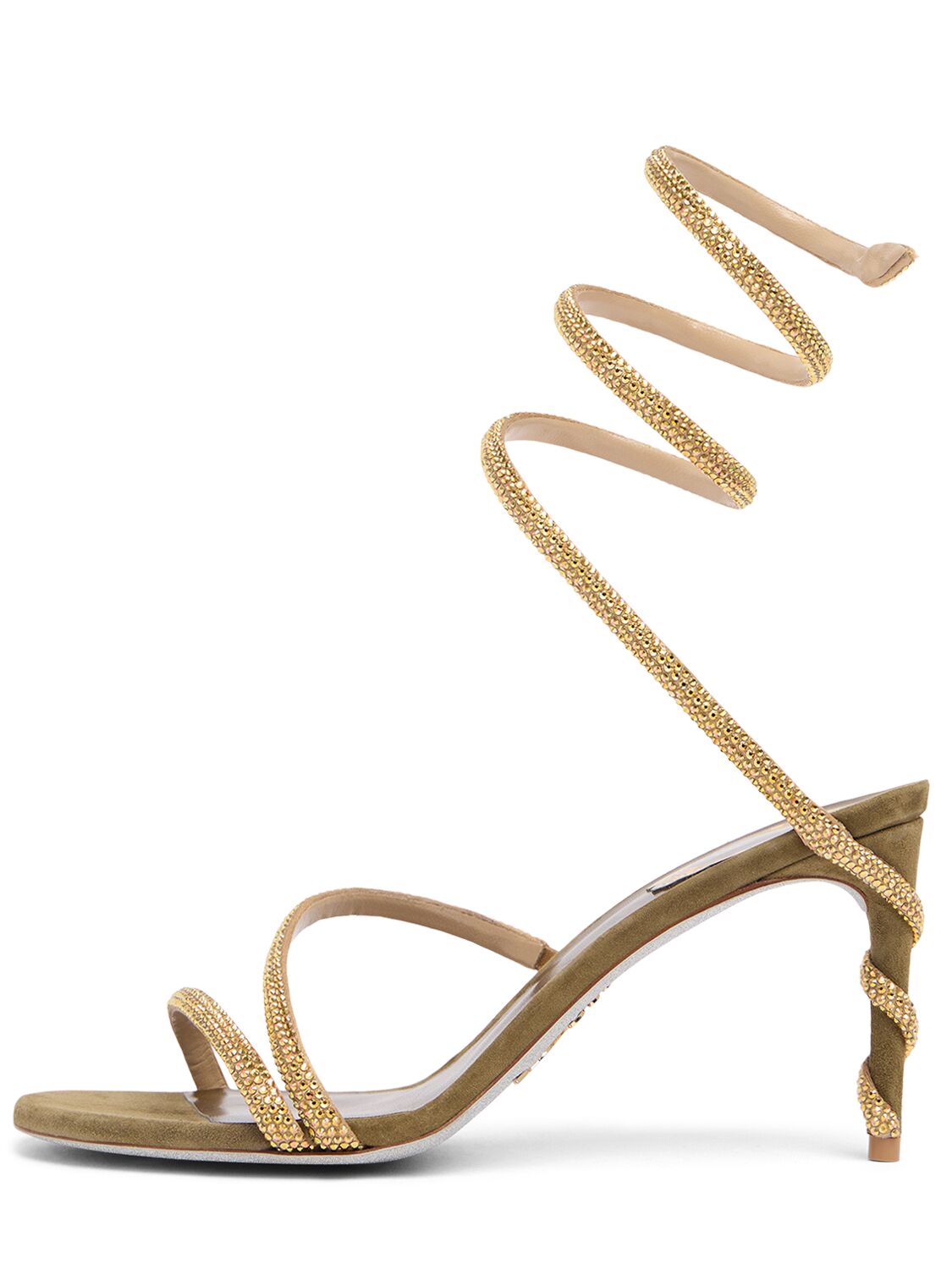 RENÉ CAOVILLA 105mm Margot Satin & Crystal Sandals