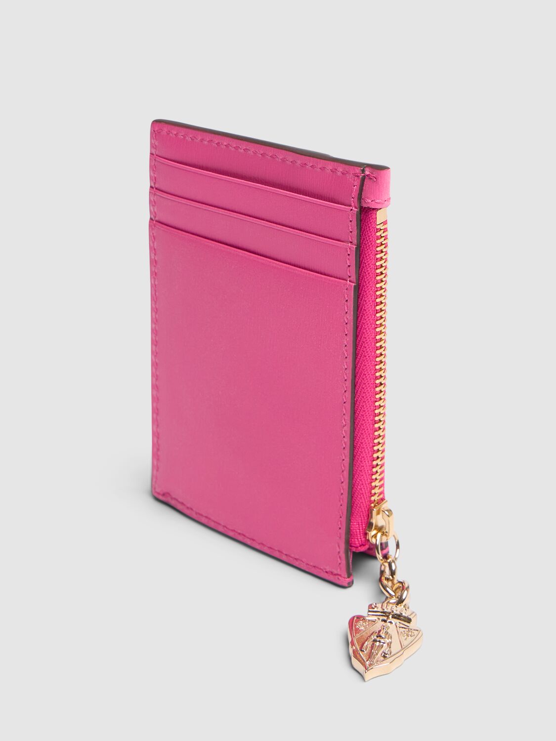 Shop Gucci Luce Leather & Gg Canvas Wallet In Rose
