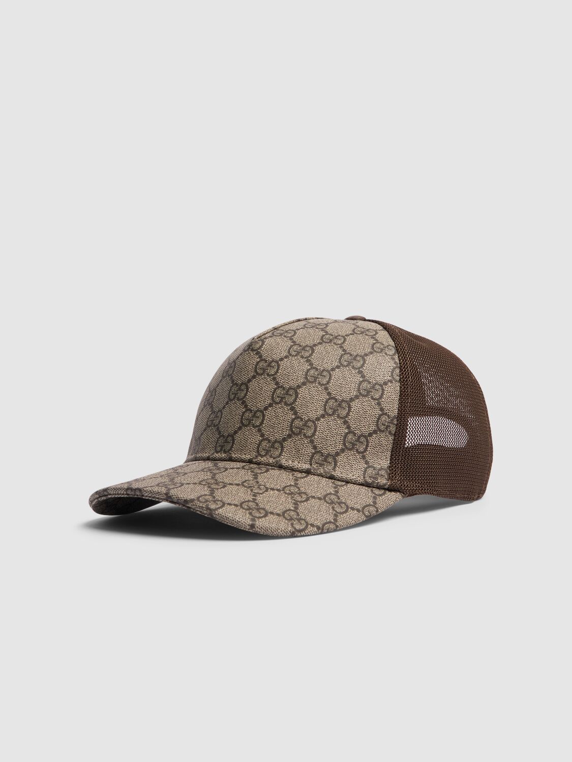 Shop Gucci Gg Supreme Baseball Cap In Beige,ebony