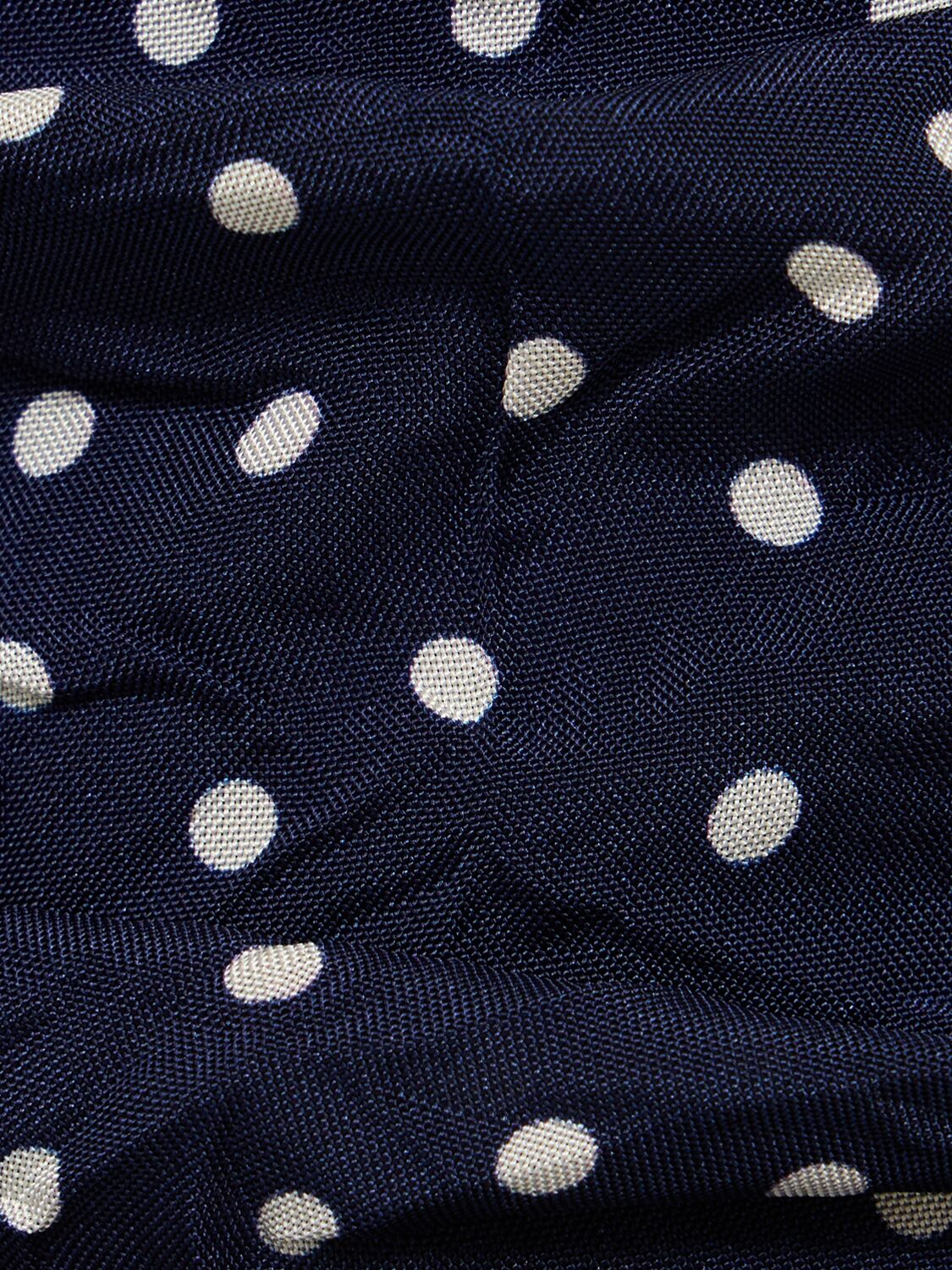 Shop Bally Ruffled Viscose Mini Skirt In Blue,multi