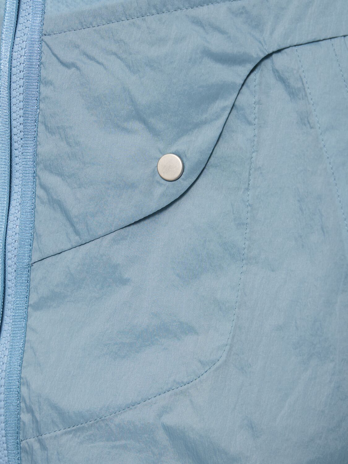 Shop J.l-a.l Effloresce Tech Blend Zip Jacket In Light Blue