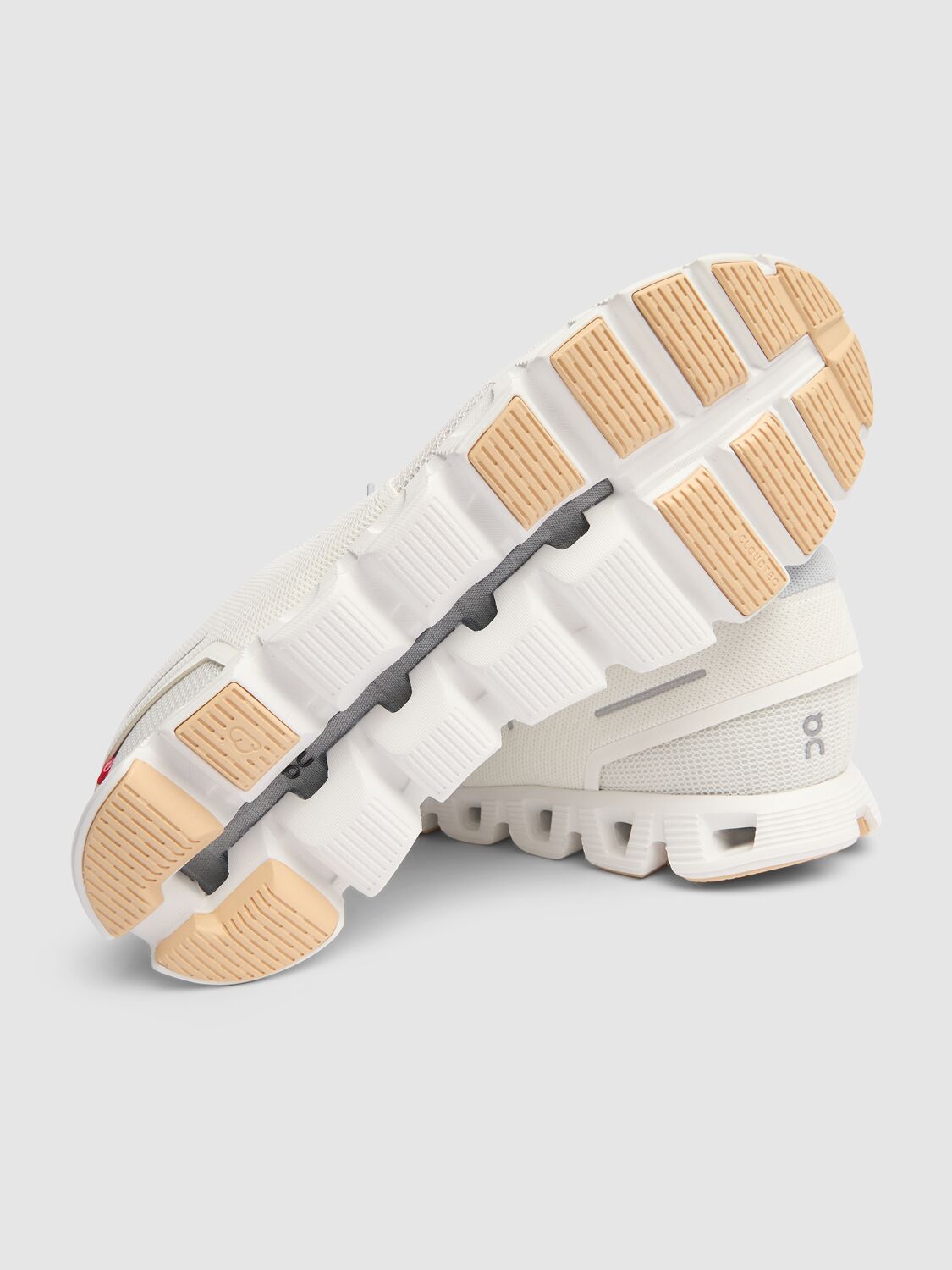 Shop On Cloud 5 Push Sneakers In Ivory,savannah