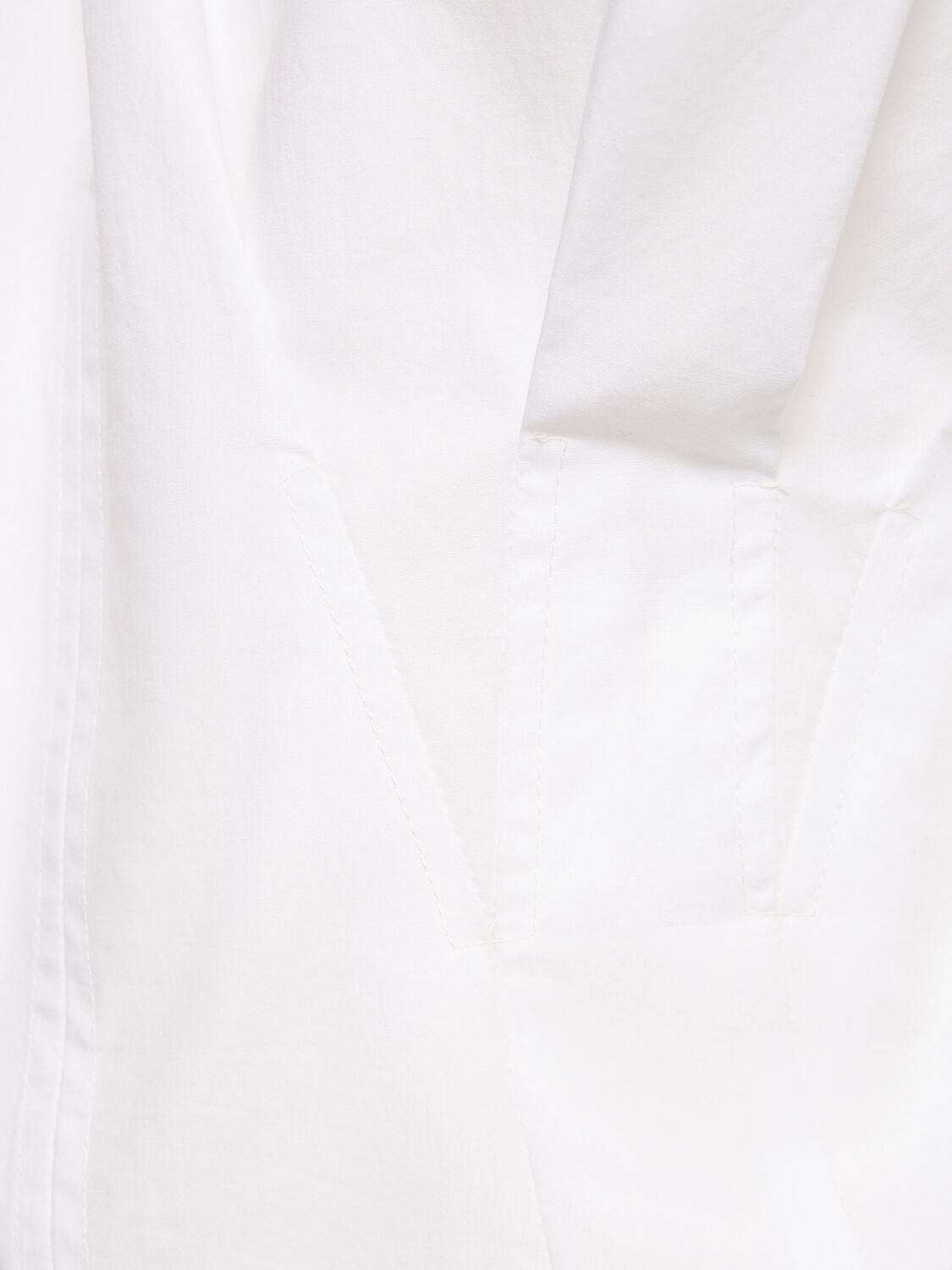 Shop Msgm Cotton Poplin Shirt In White