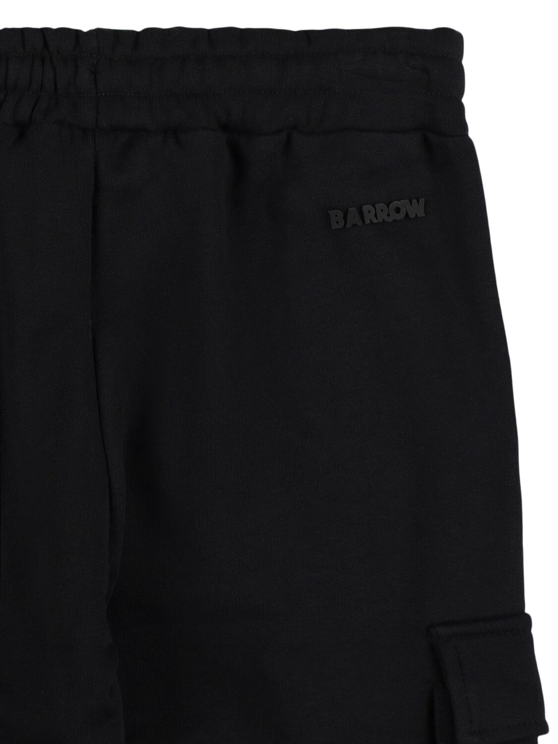 Shop Barrow Cotton Cargo Pants In Black