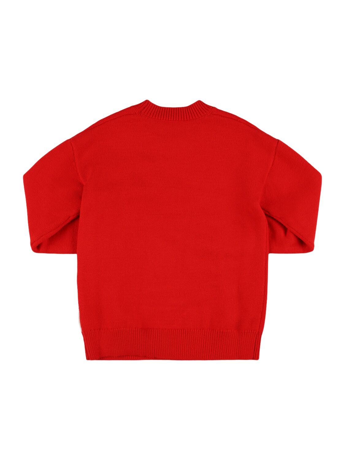 Shop Msgm Wool Blend Knit Sweater In Red