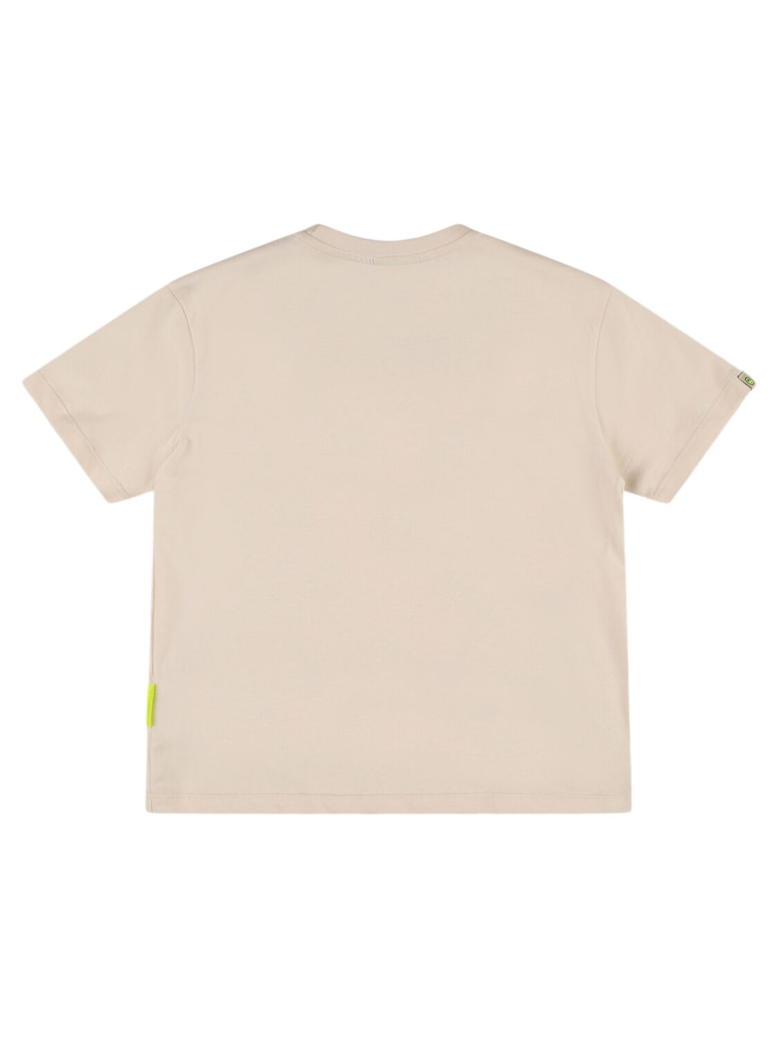 Shop Barrow Printed Cotton Jersey T-shirt In Beige