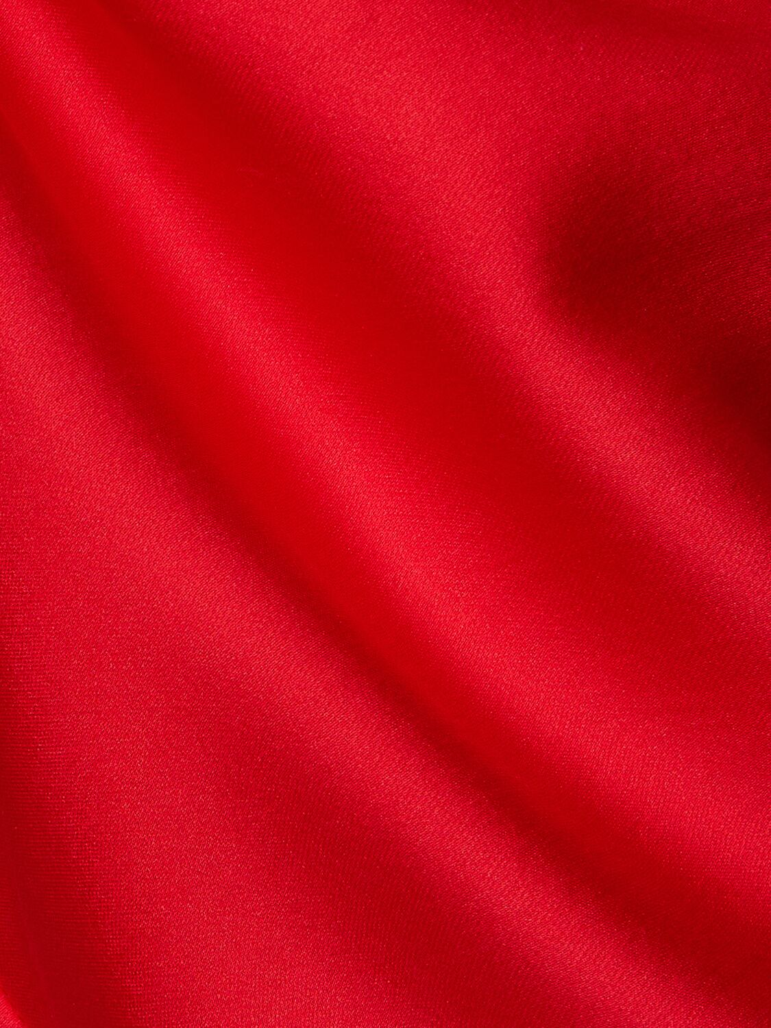 Shop Acne Studios Draped Silk Asymmetric Midi Skirt In Red