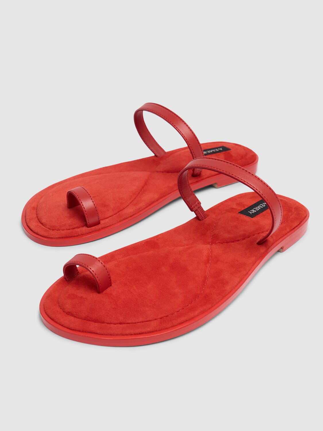 Shop A.emery 10mm Turi Leather Sandals In Red