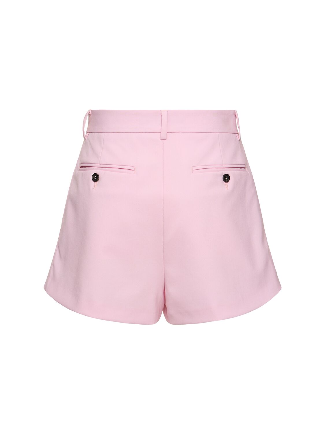 Shop Msgm Wool Blend Tailored Shorts In Pink