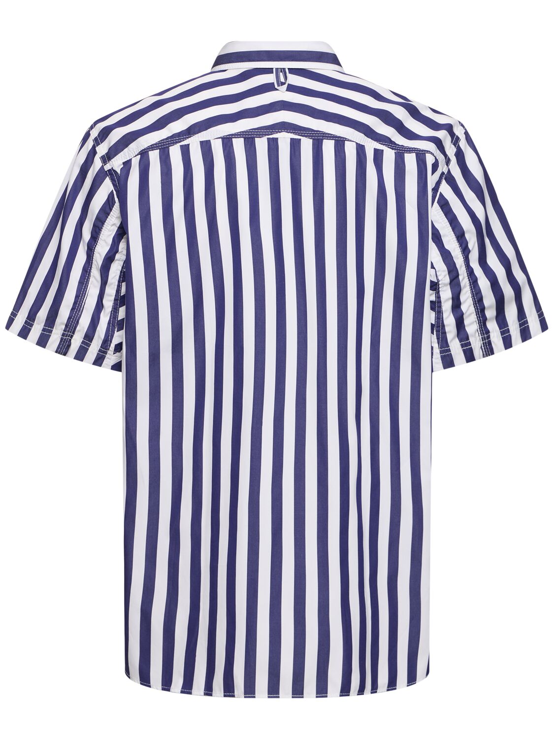 Shop Junya Watanabe Carhartt Striped Cotton Shirt In White,navy