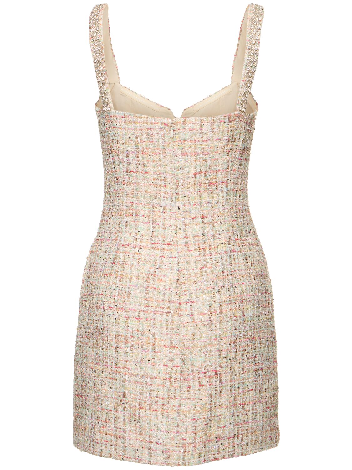 knee length dresses for ladies Yellow Floral Crochet Mini Dress – self-portrait-US main image 0
