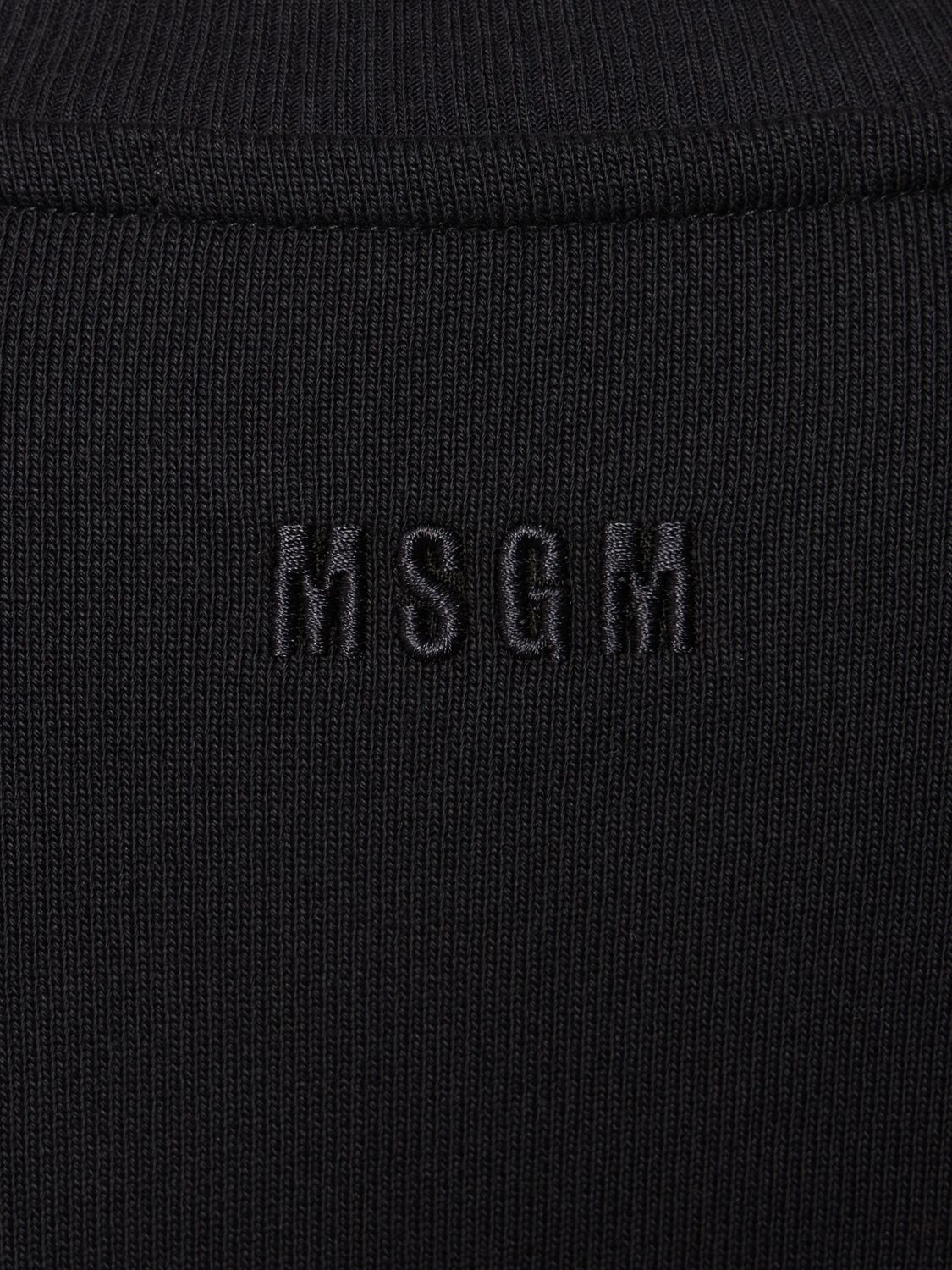 Shop Msgm Embellished Crewneck Sweatshirt In Multi/black