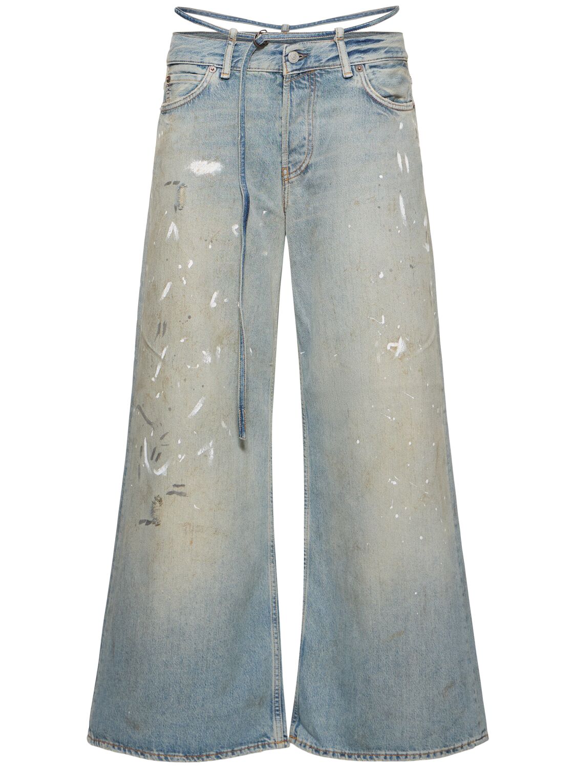 Image of 2004 Low Waist Belted Denim Jeans