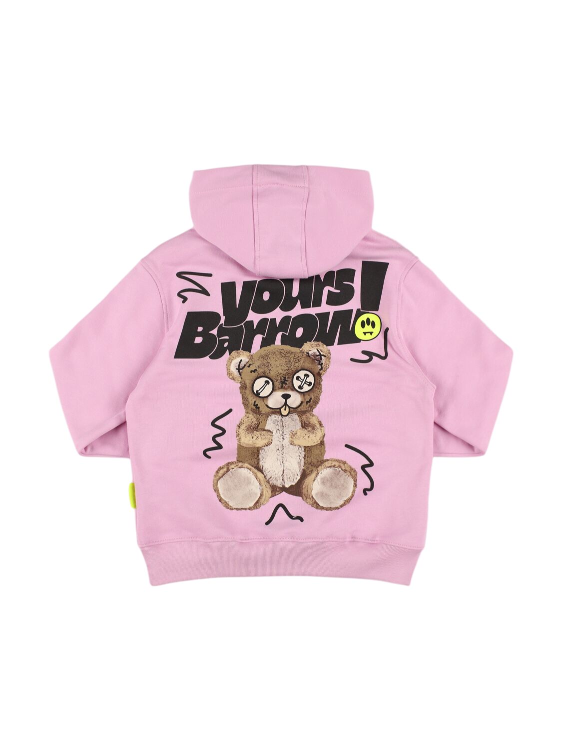 Shop Barrow Printed Cotton Hoodie In Pink