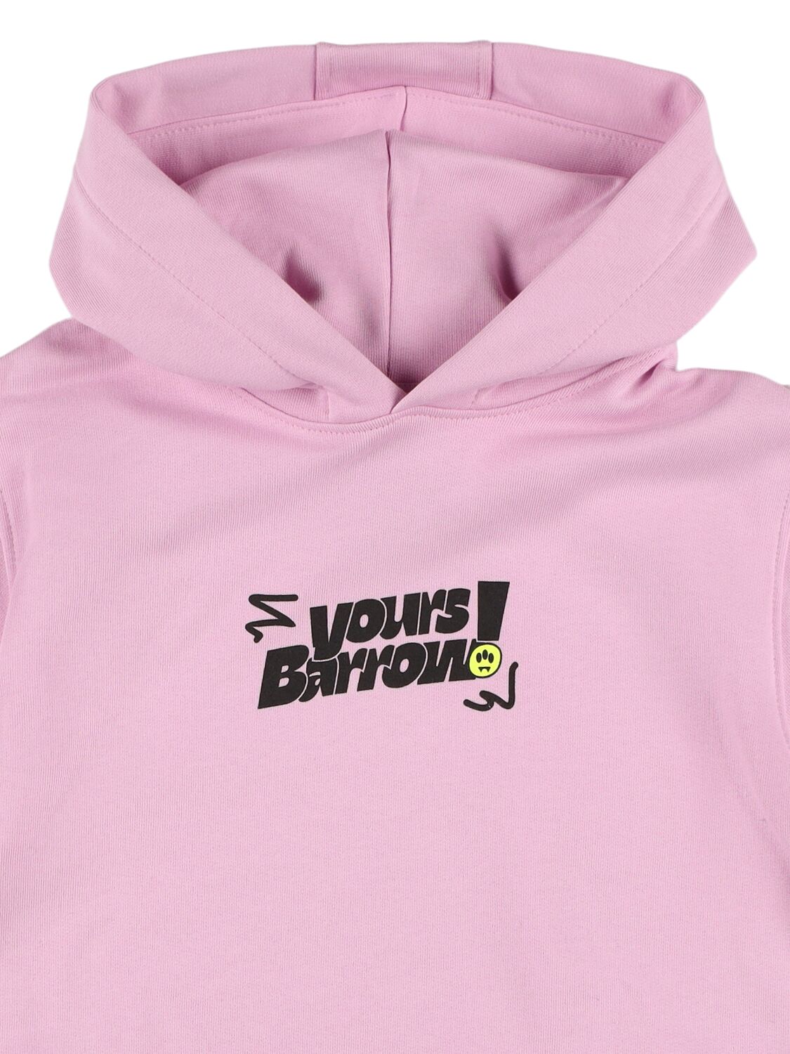 Shop Barrow Printed Cotton Hoodie In Pink