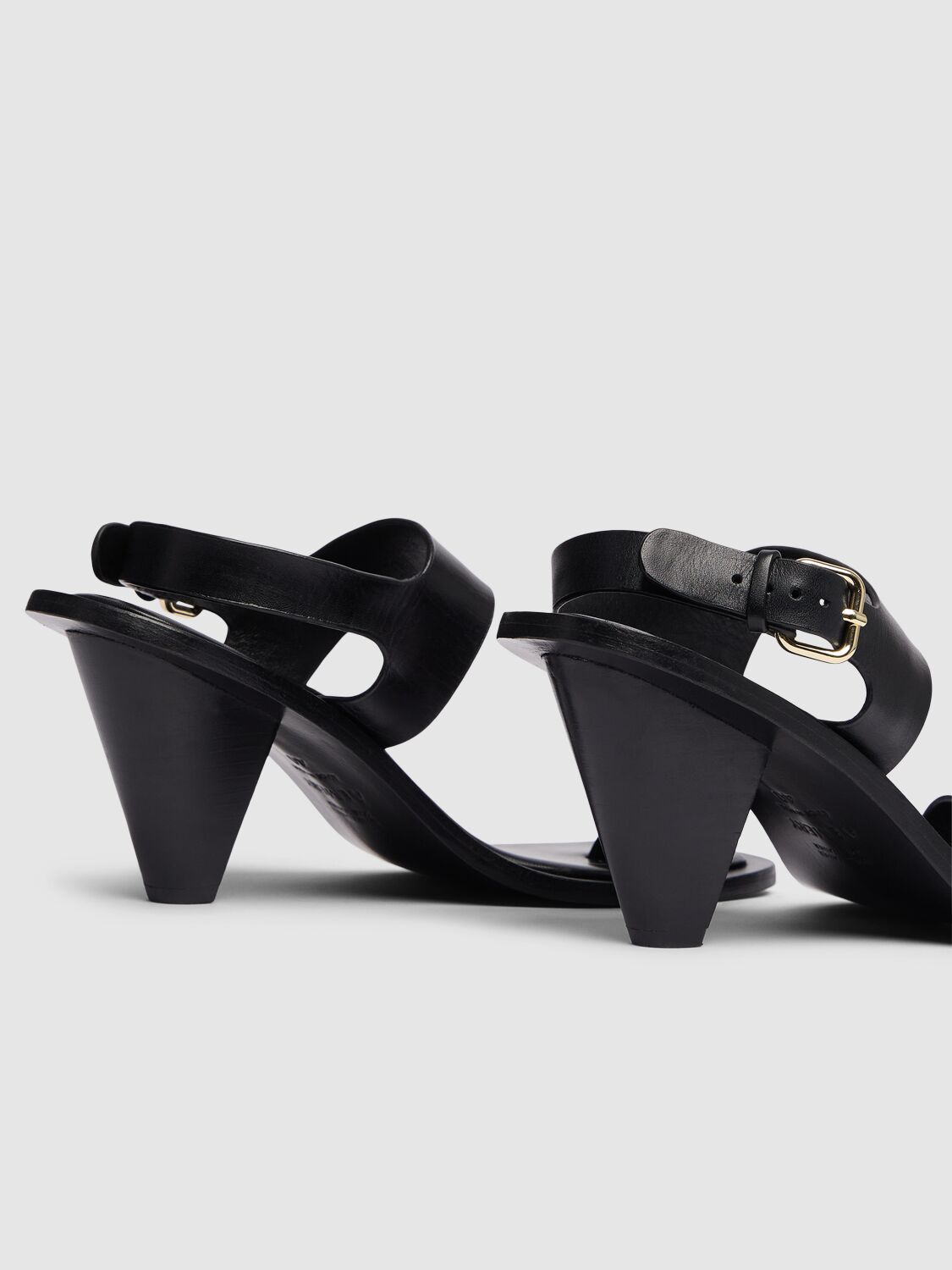 Shop A.emery 85mm Leland Leather Sandals In Black
