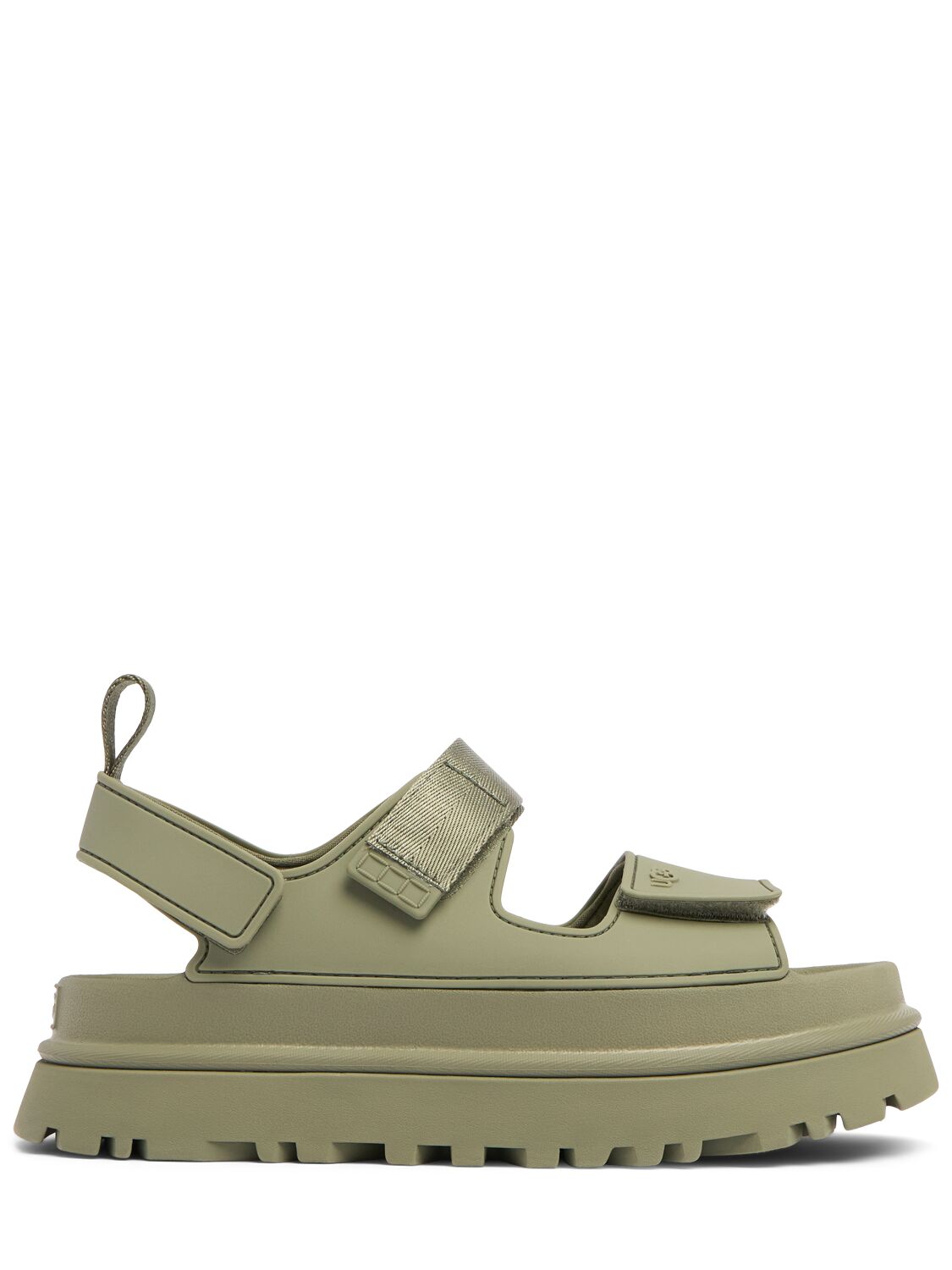 Ugg 20mm Golden Glow Tpu Sandals In Olive Green