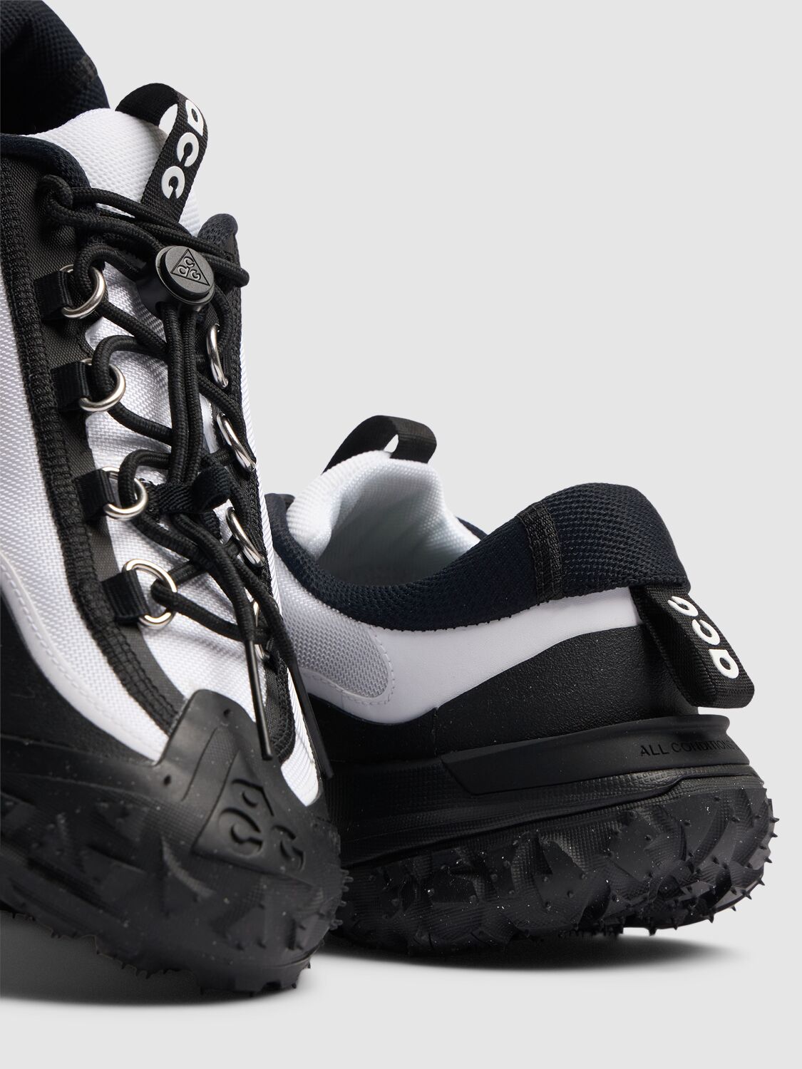 Shop Comme Des Garçons Homme Deux Nike Acg Mountain Fly 2 Low Sneakers In Black,white