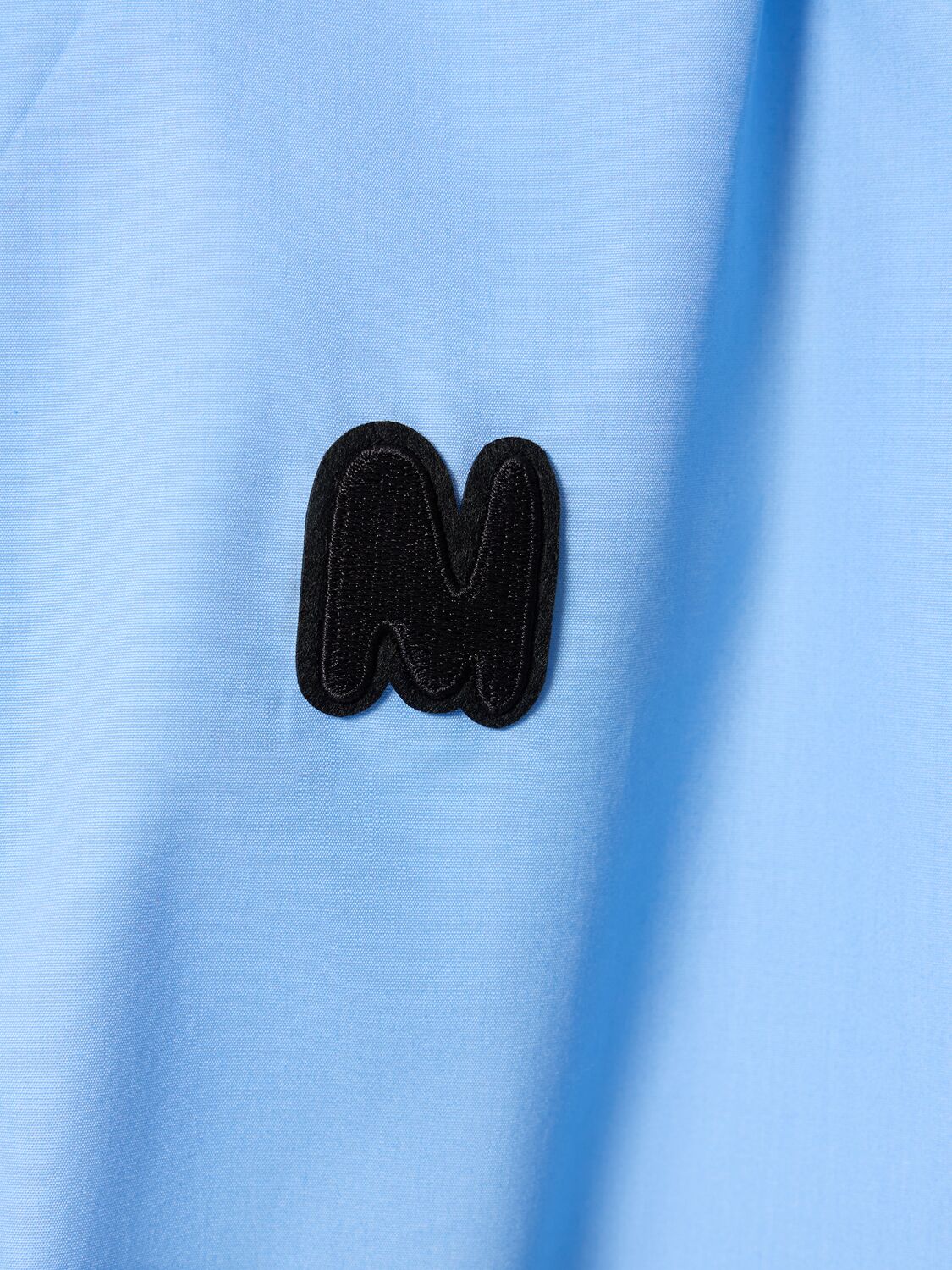 Shop Msgm Cotton Shirt In Light Blue