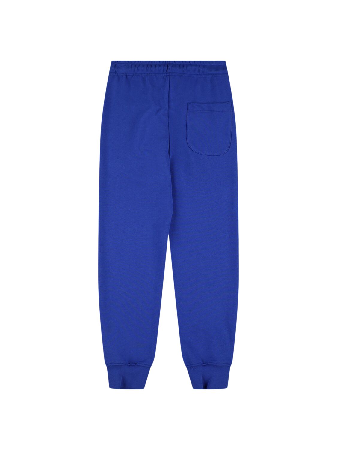 Shop Msgm Cotton Sweatpants In Blue