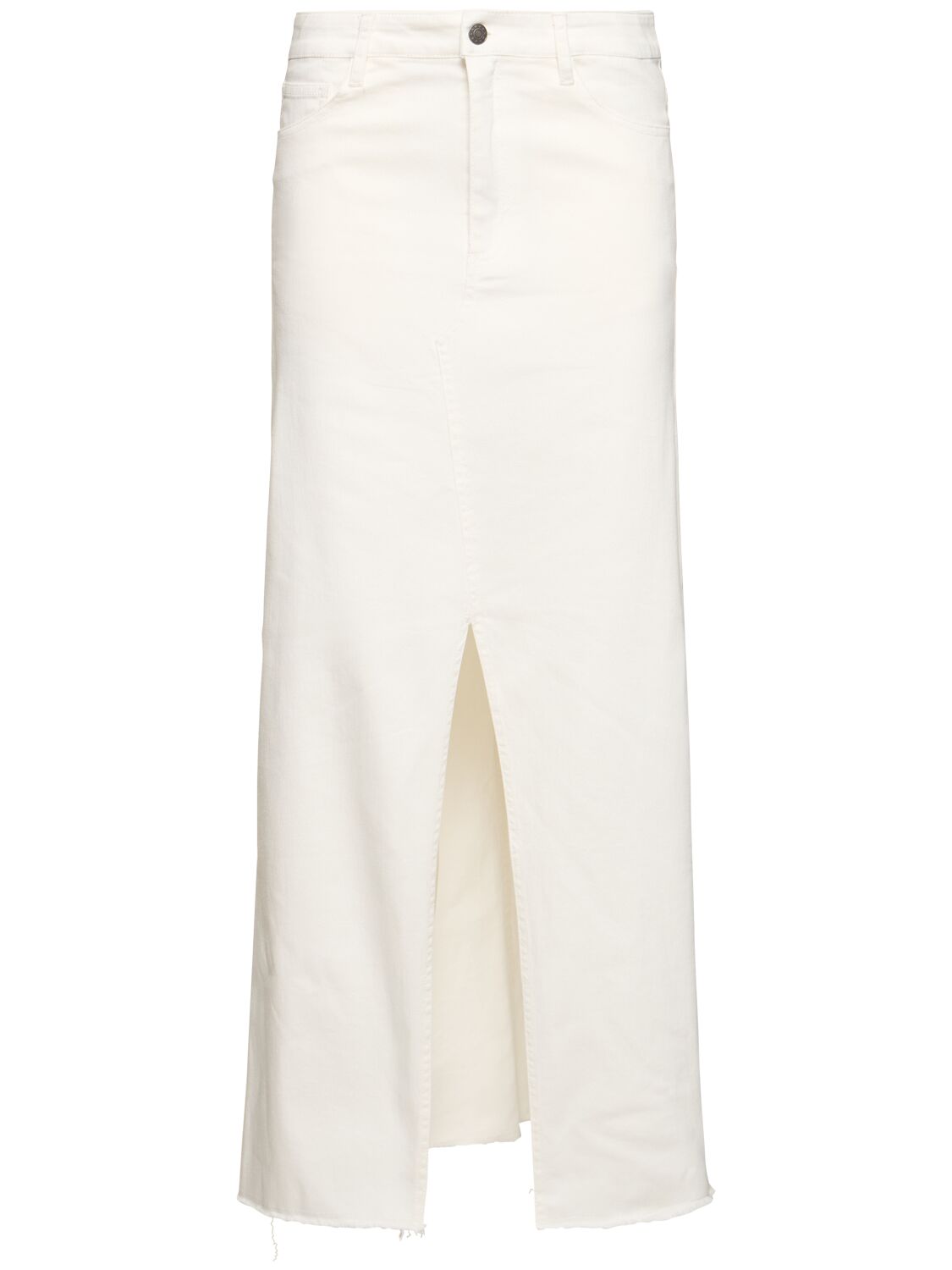 Designers Remix Bennet Cotton Blend Long Skirt In Cream