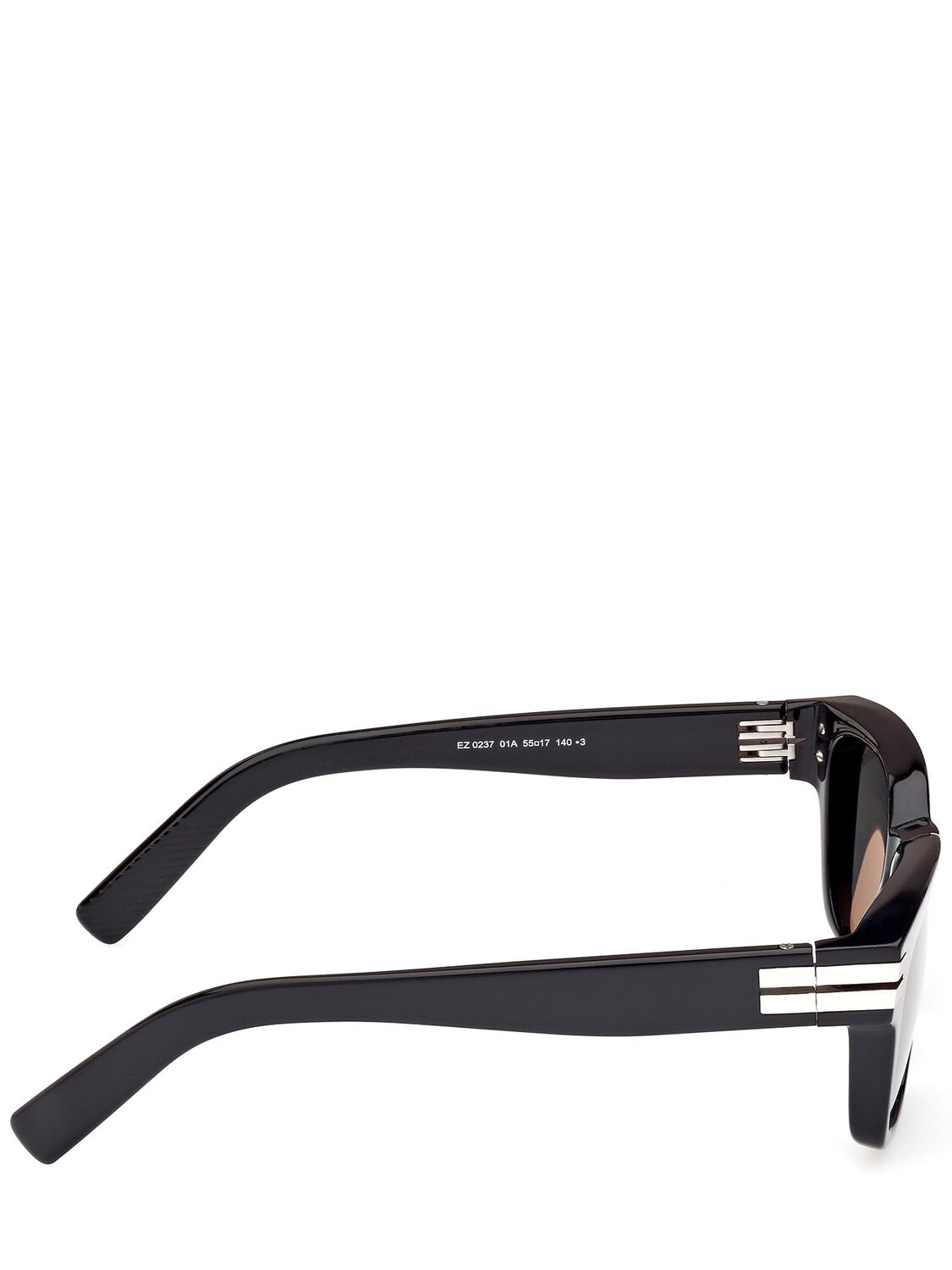 Shop Zegna Squared Sunglasses In Black,grey