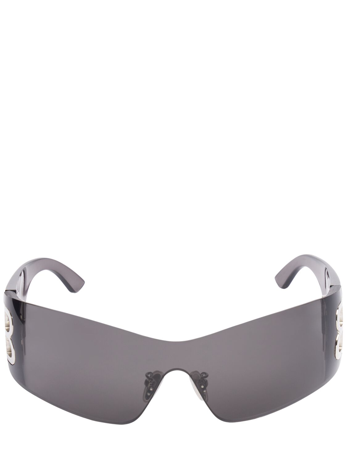 Balenciaga Bb0359s Bossy Injected Mask Sunglasses In Gray
