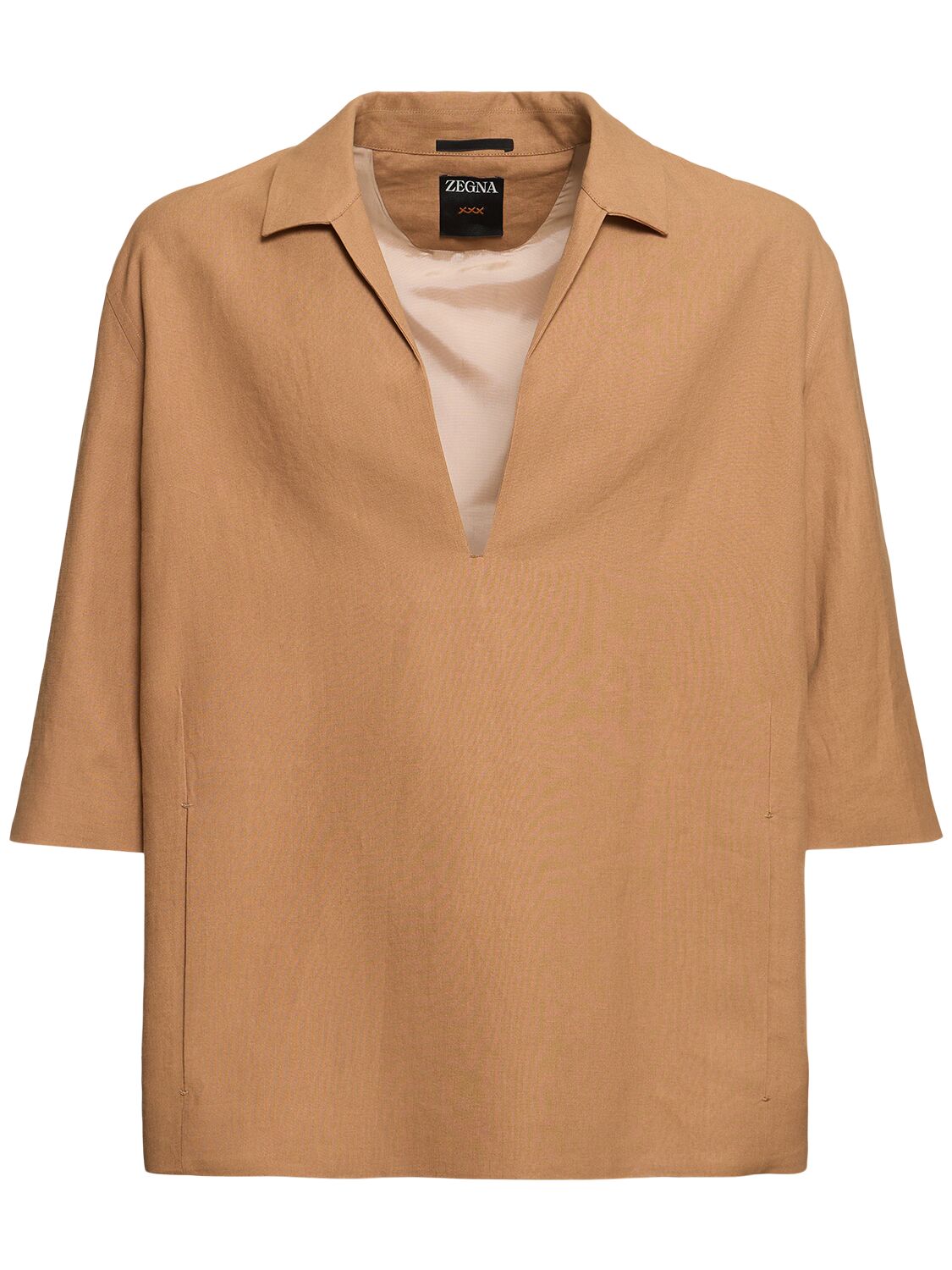 Image of Oasi Lux Linen Boxy Shirt