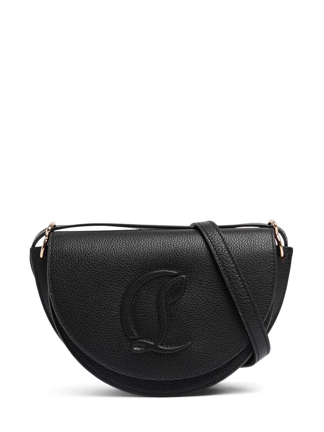 Christian Louboutin By My Side Leather Shoulder Bag In Black