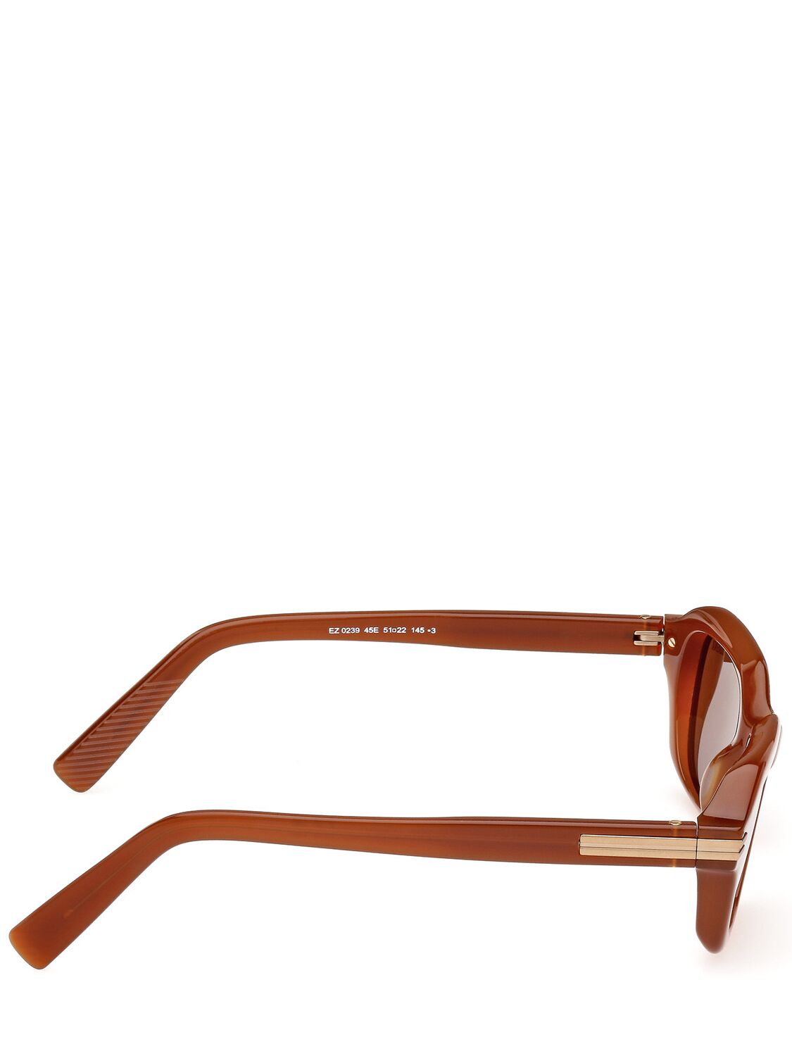 Shop Zegna Squared Sunglasses In Brown