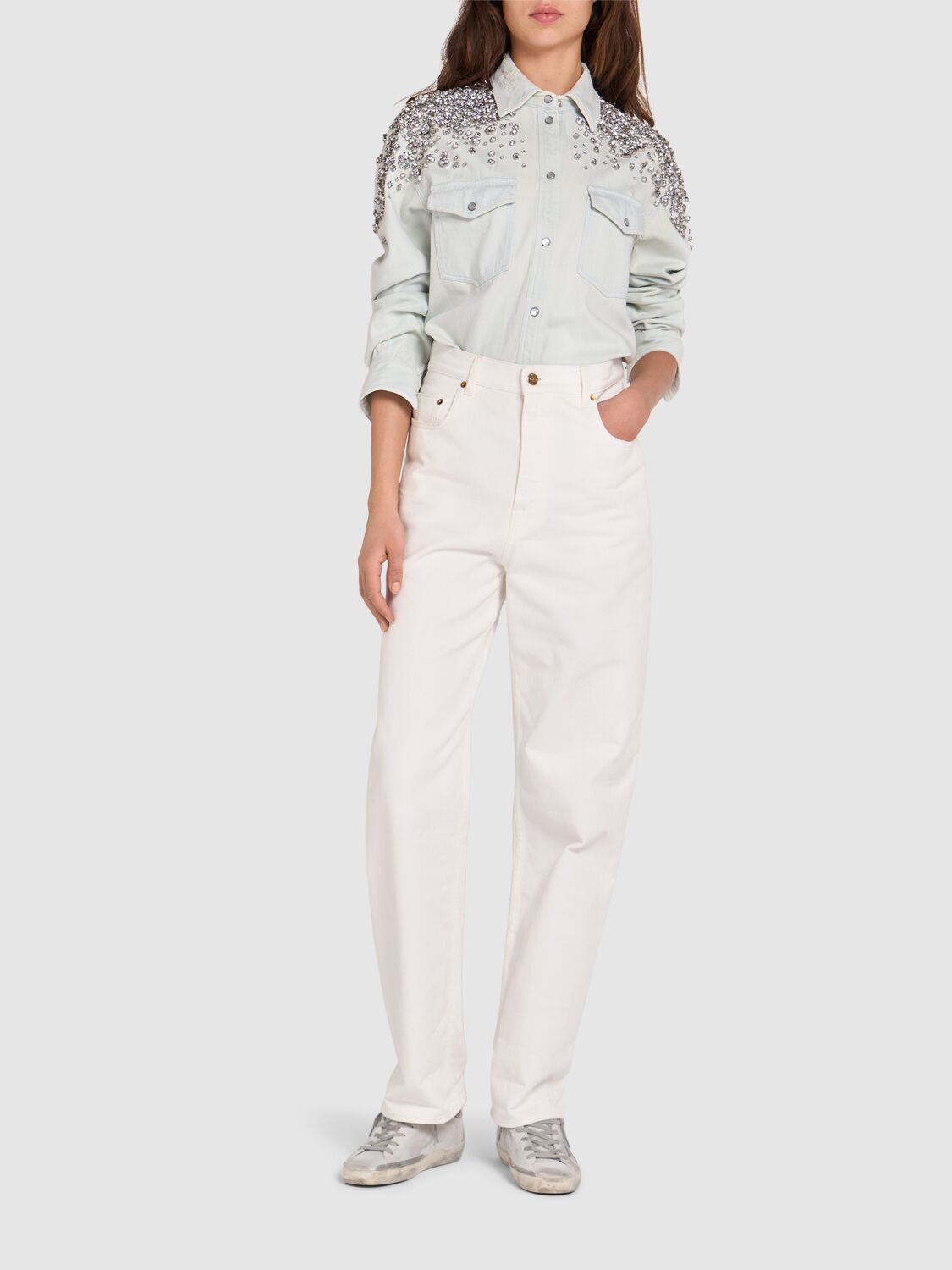 Golden Goose Golden Collection Bleached Denim Boyfriend
