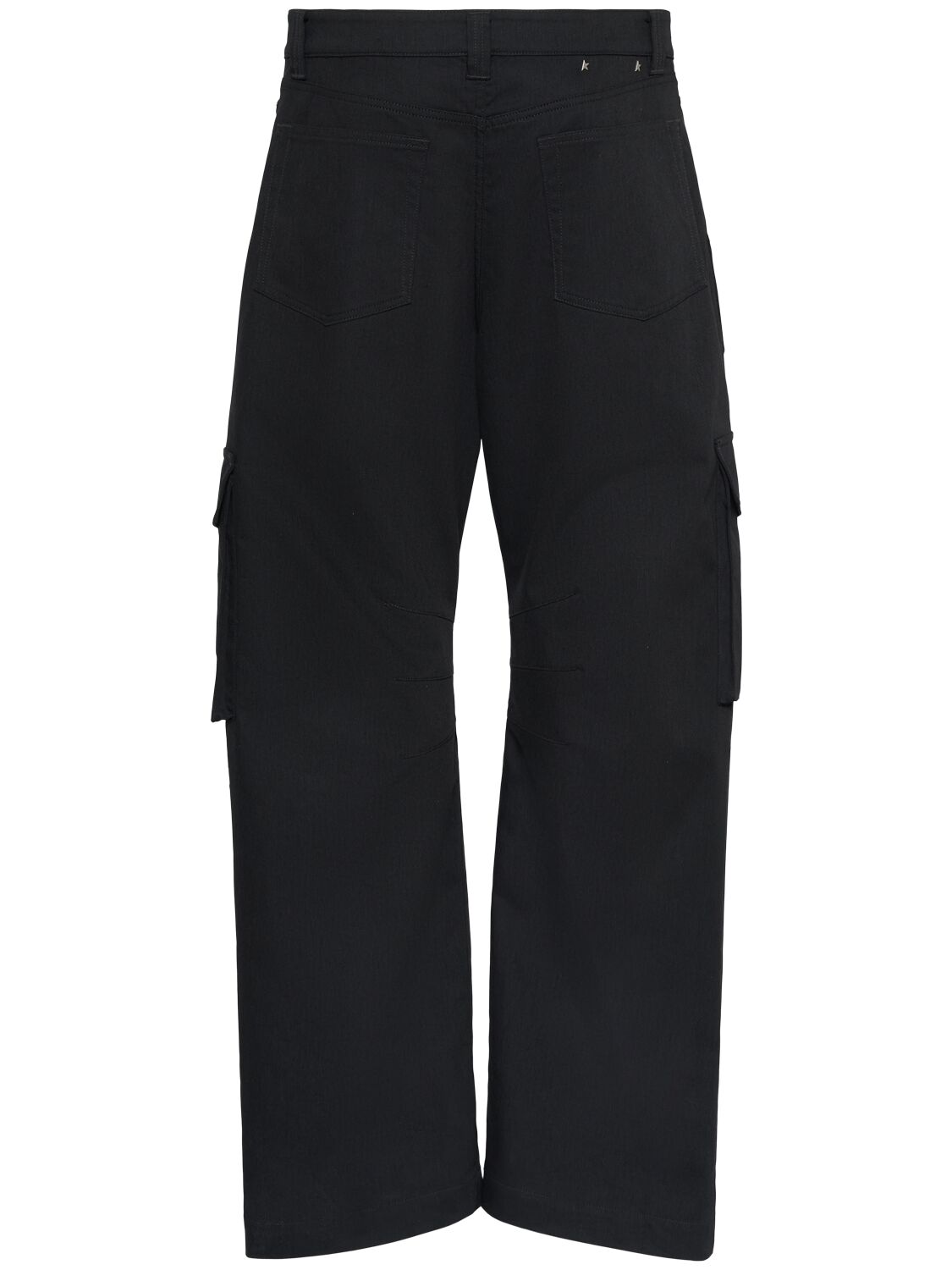 Shop Golden Goose Golden Cotton Blend Cargo Pants In Black