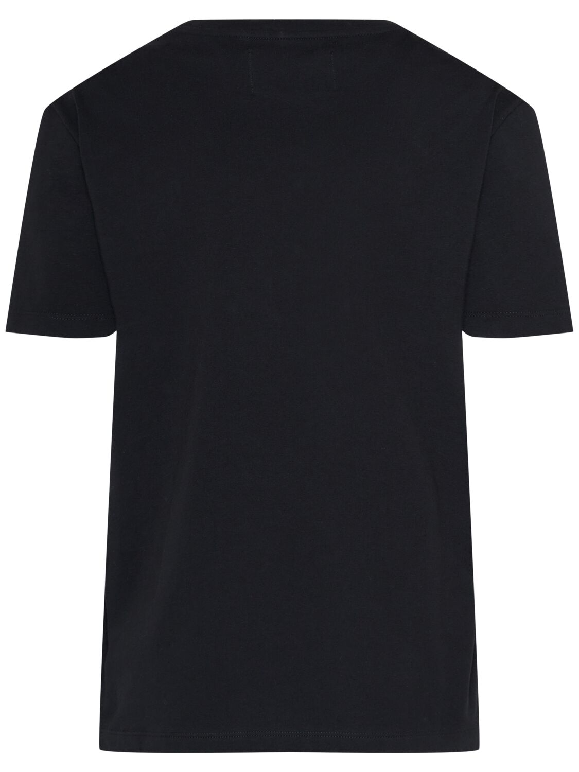 Golden Goose Cotton T-shirt With Iconic Frontal Star In Black
