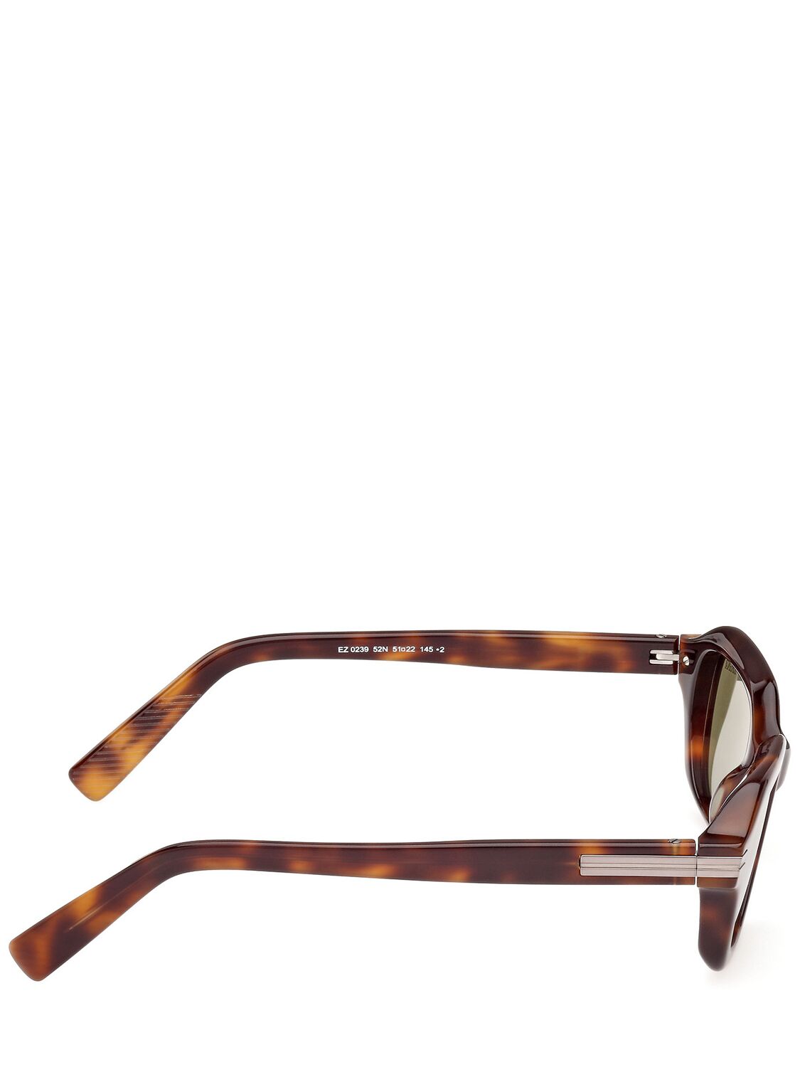 Shop Zegna Squared Sunglasses In Havana,green