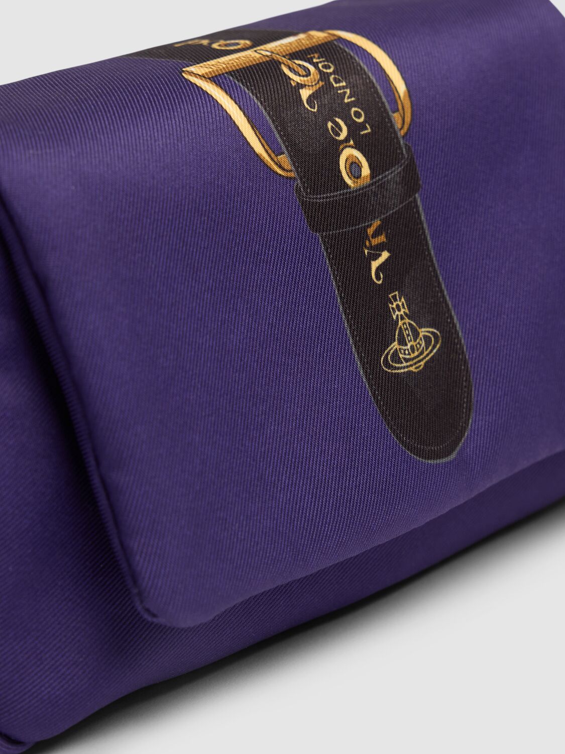Shop Vivienne Westwood Small Hazel Printed Shoulder Bag In Purple