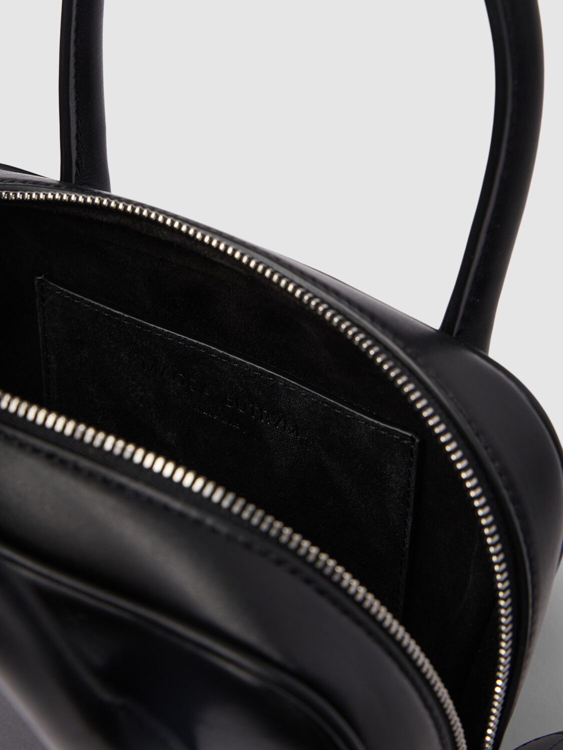 Shop Magda Butrym Brigitte Square Leather Top Handle Bag In Black