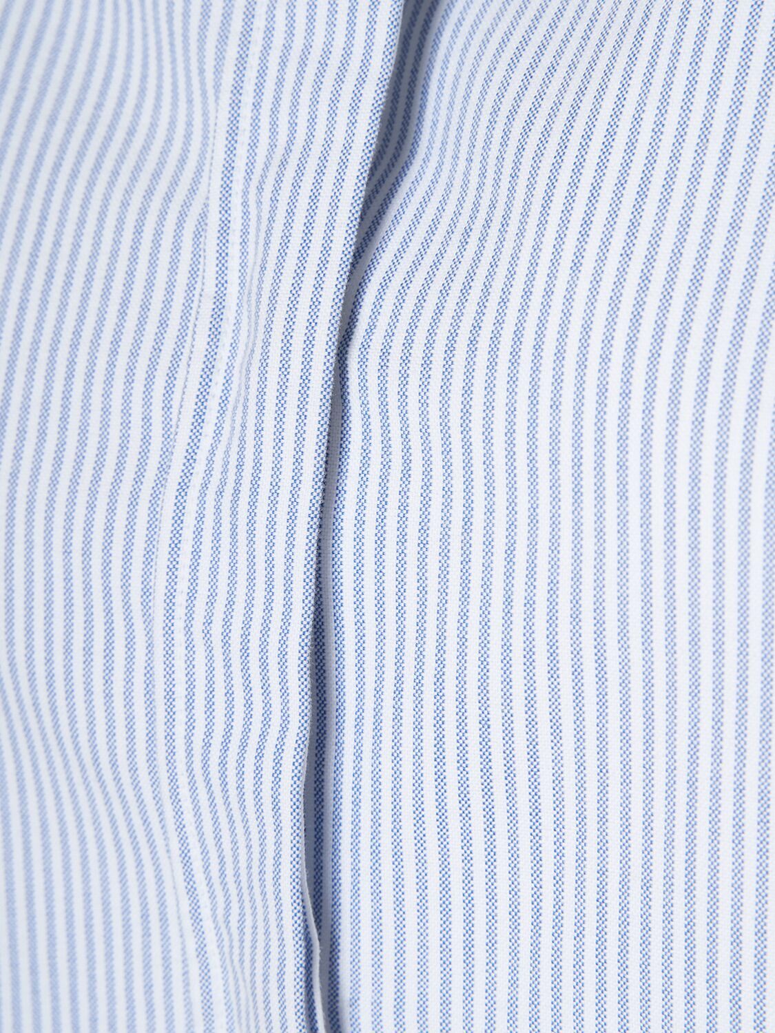 Golden Goose Striped Boyfriend Button-front Shirt In Blue