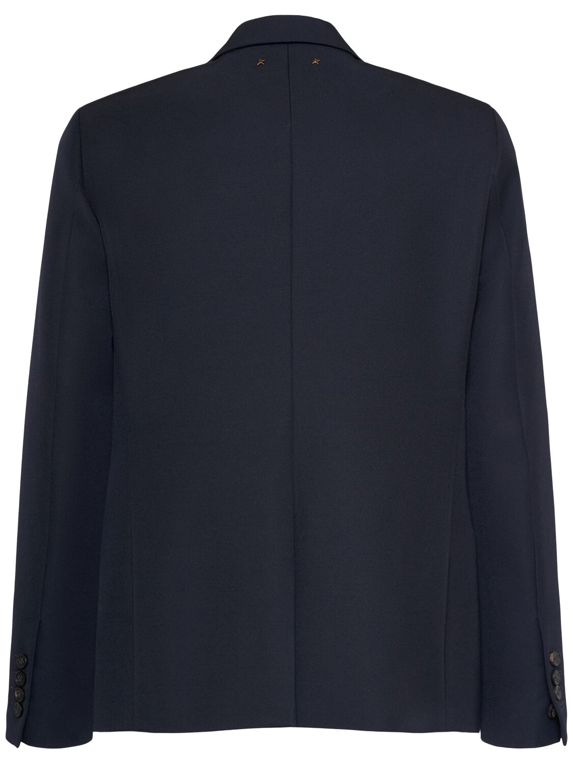 Shop Golden Goose Golden Virgin Wool Blend Jacket In Dark Blue