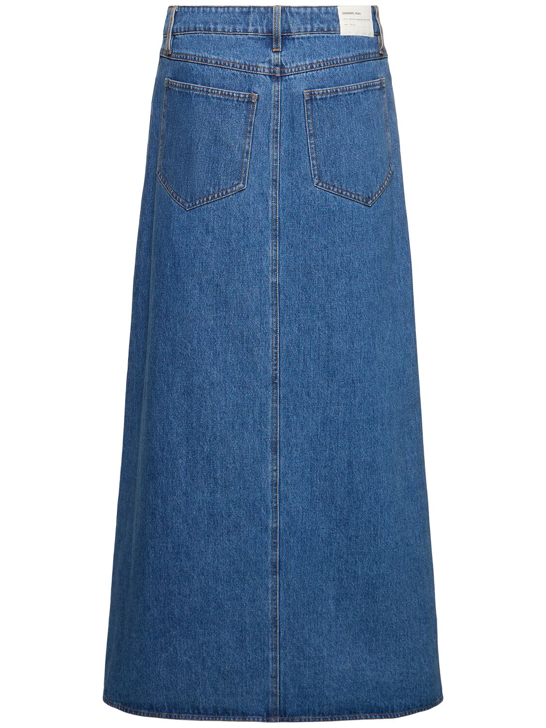 Shop Designers Remix Miles Cotton Denim Long Skirt