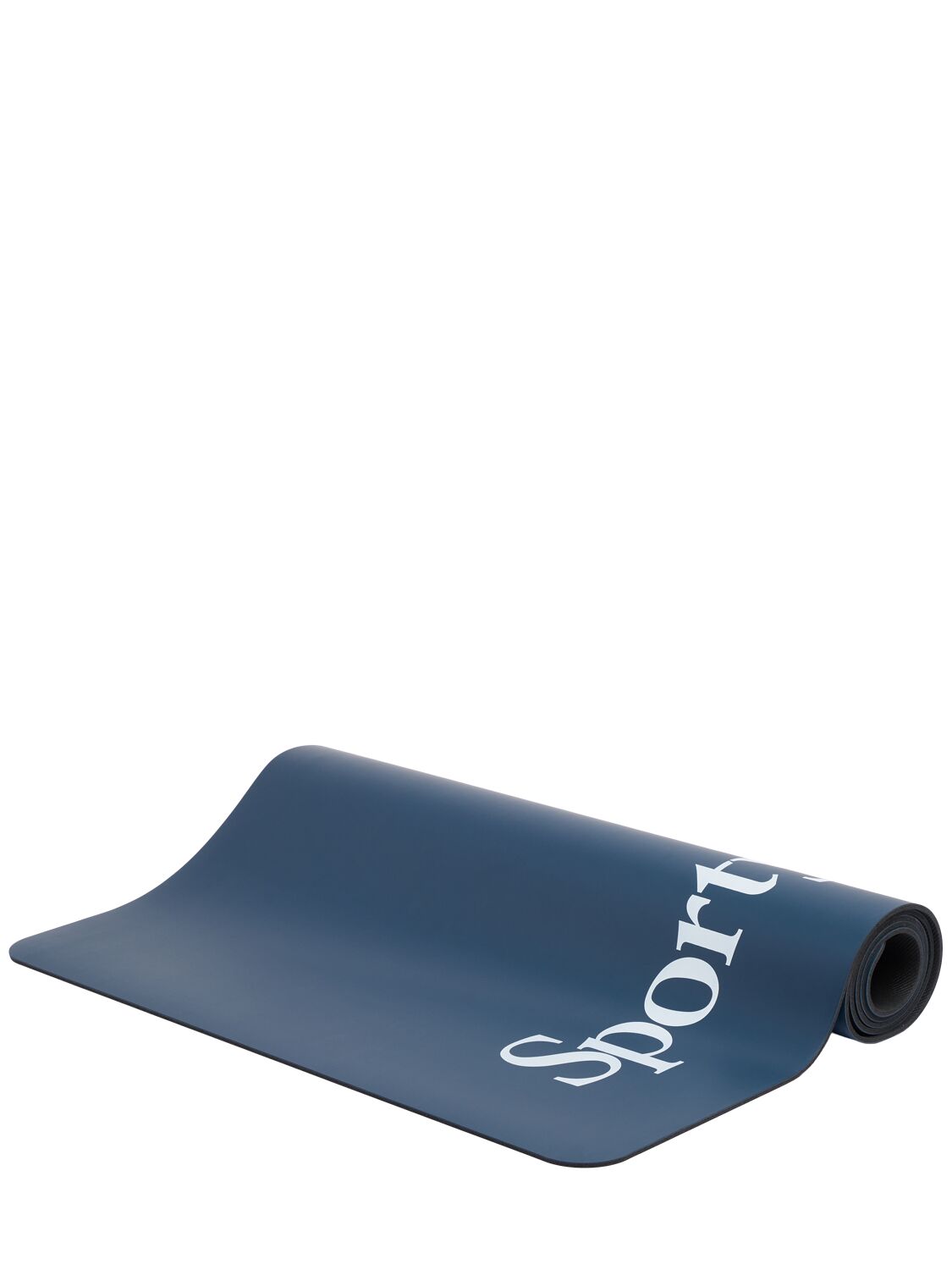 Sporty And Rich Serif Logo Yoga Mat In Blue