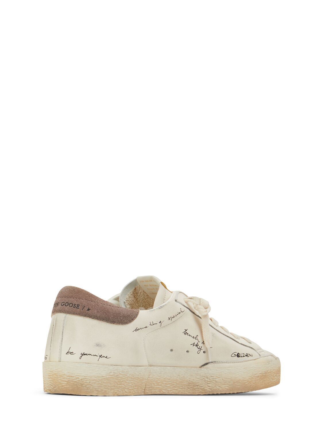 Shop Golden Goose Super Star Sneakers In White/cinder